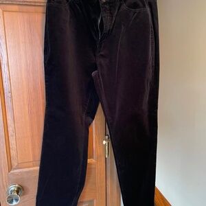 black corduroy slacks